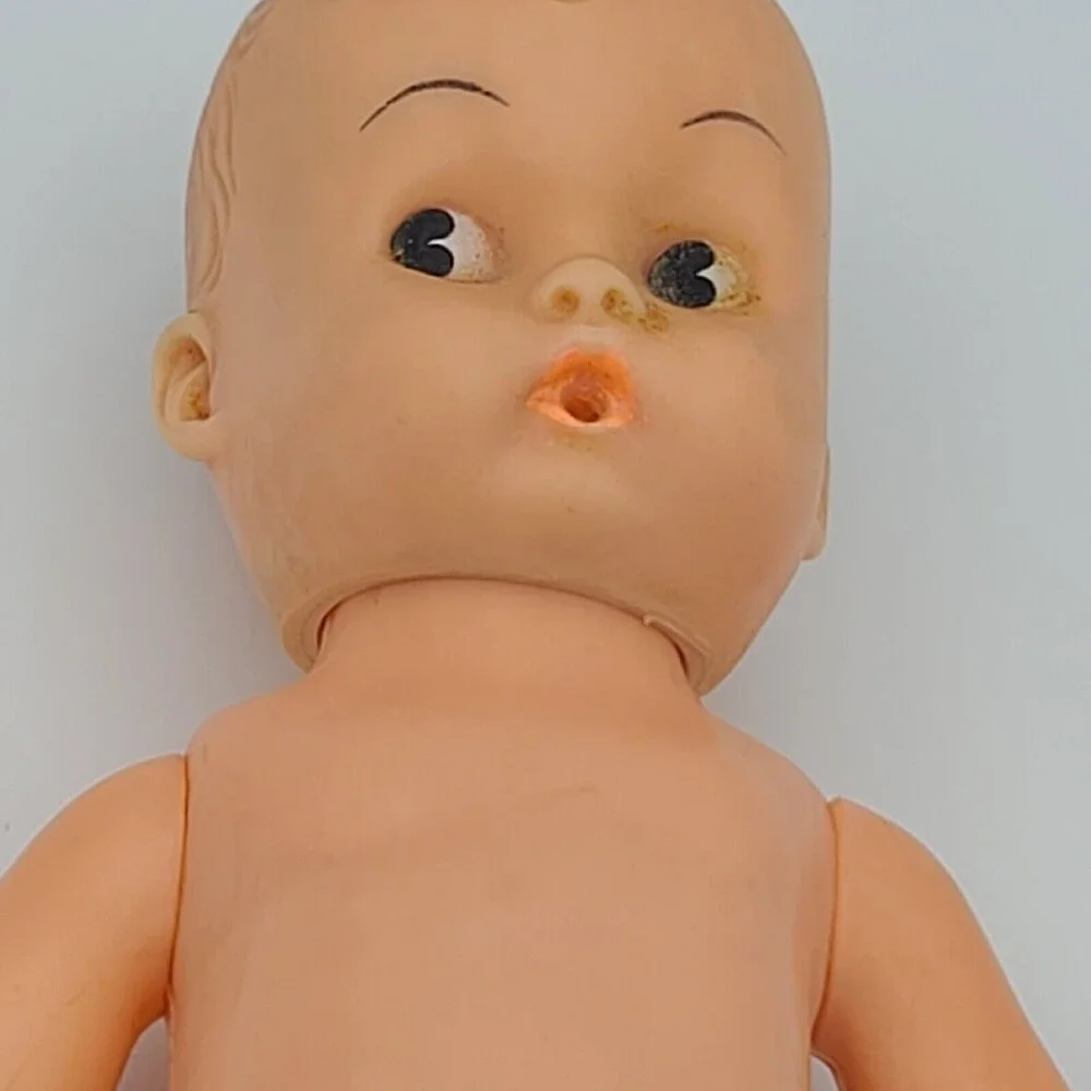 Vintage Baby Boy Doll Made in Hong Kong 6 inches Small